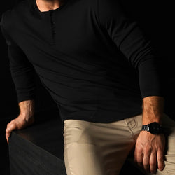 Camiseta sin mangas LUXXFEEL LS-HENLEY